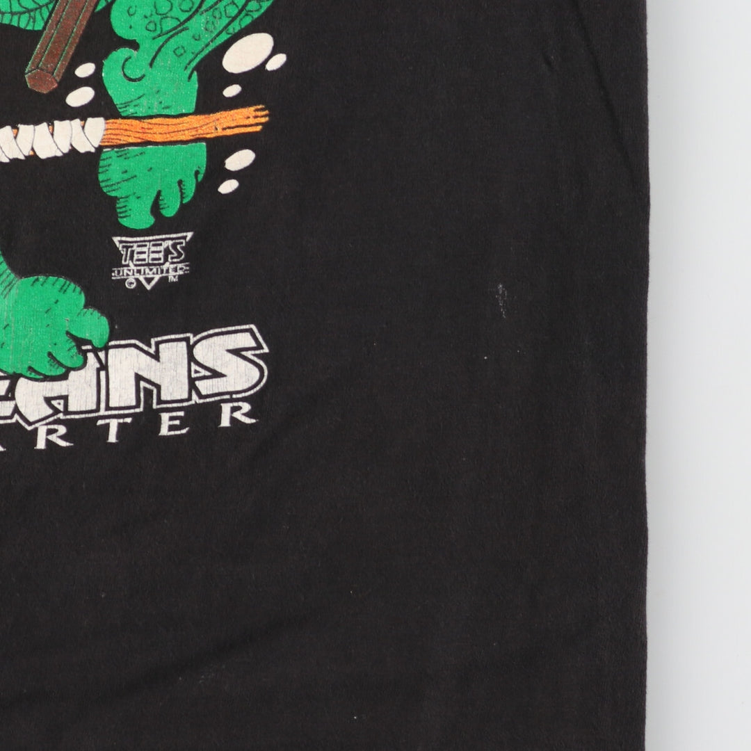 80's Hanes BEEFY-T TEENAGE MUTANT NINJA TURTLES Parody Character Print T-Shirt Made in USA Men's XL /eaa435506