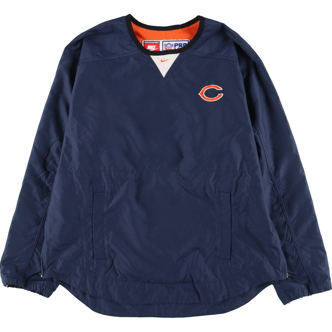 90'S Nike NFL Chicago Bears Warm-up Pullover Men's L Vintage /eaa435553