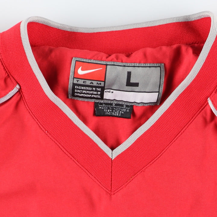 00'S Nike NIKE TEAM OHIO STATE Ohio State University College V-neck warm-up pullover Men's L /eaa435560