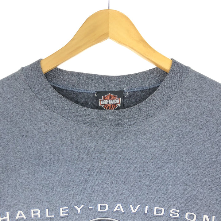 00'S Harley Davidson Printed Sweatshirt Trainer Made in USA Men's XL Vintage /eaa435590