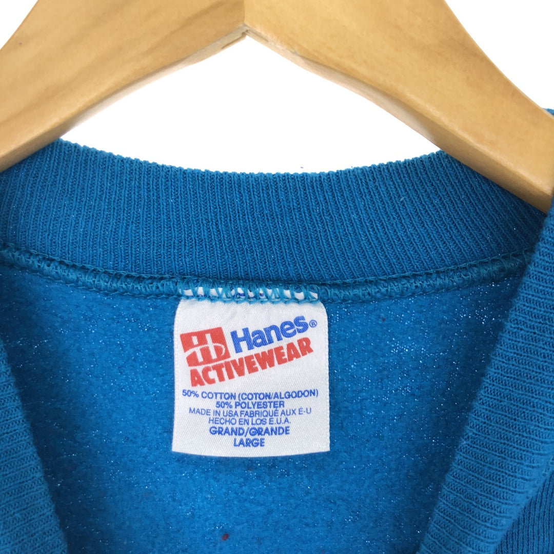 90'S Hanes GUESS CLASSIC STYLE GUESS USA sweatshirt, made in USA, men's L, vintage /eaa435596
