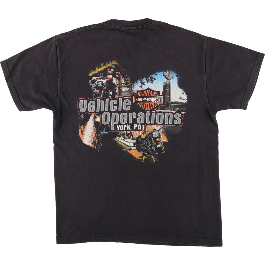 Harley-Davidson Back Print Motorcycle Bike T-Shirt Men's M /eaa435699