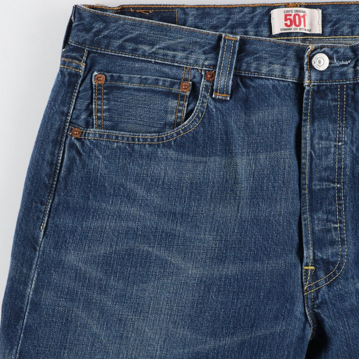 Levi's 501 STRAIGHT LEG BUTTON-FLY Euro model straight denim pants for men w35 /eaa435772