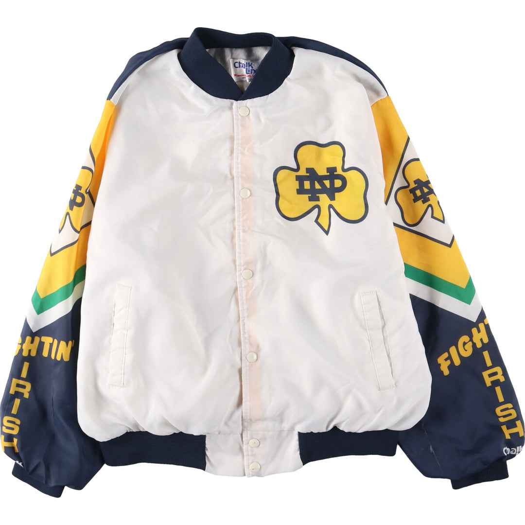 90'S Chalk Line Notre Dame University Back Print College Blouson Made in USA Men's XL Vintage /eaa435798