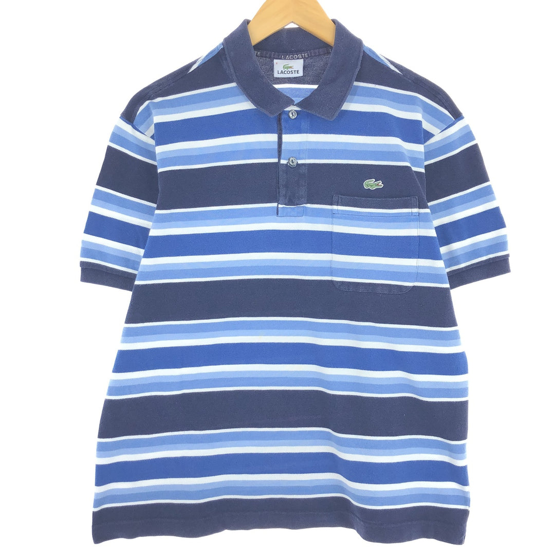 Lacoste LACOSTE French Lacoste Multi-border Short Sleeve Border Polo Shirt Men's M /eaa435827