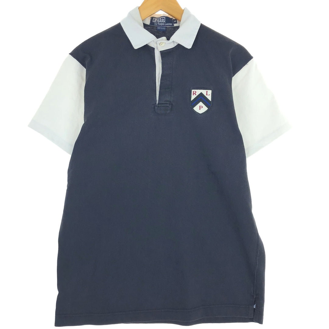 90'S Ralph Lauren POLO by Ralph Lauren short sleeve rugby shirt made in USA men's M vintage / eaa435828