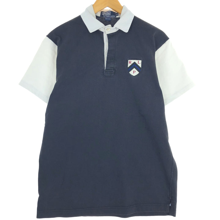 90'S Ralph Lauren POLO by Ralph Lauren short sleeve rugby shirt made in USA men's M vintage / eaa435828