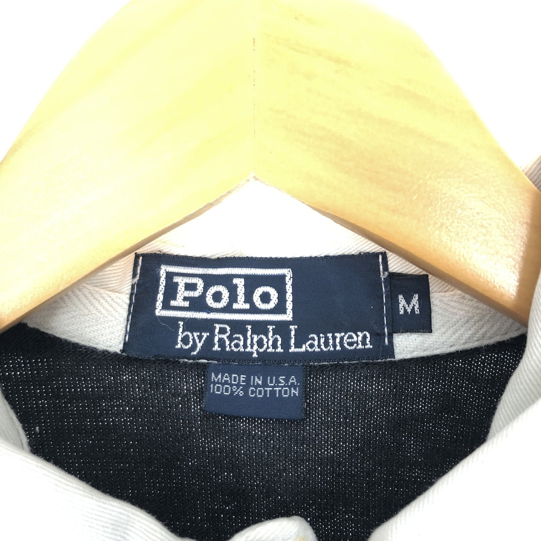 90'S Ralph Lauren POLO by Ralph Lauren short sleeve rugby shirt made in USA men's M vintage / eaa435828