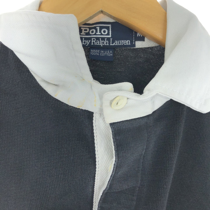 90'S Ralph Lauren POLO by Ralph Lauren short sleeve rugby shirt made in USA men's M vintage / eaa435828