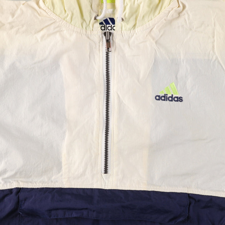 90'S Adidas Back Logo Anorak Hoodie Men's M Vintage / eaa435865