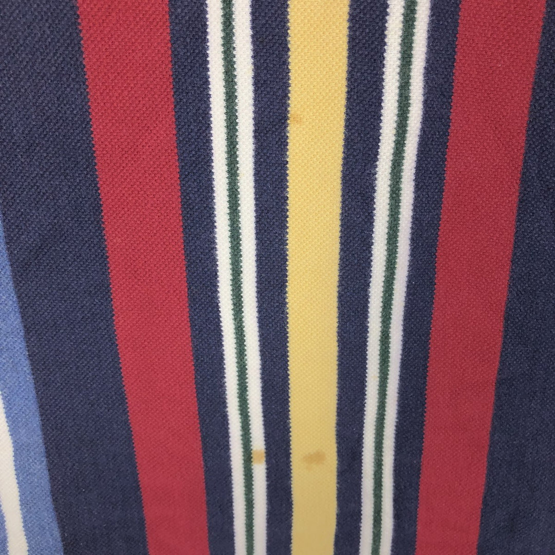 90'S Ralph Lauren CHAPS Long Sleeve Striped Polo Shirt Men's XL Vintage /eaa435895