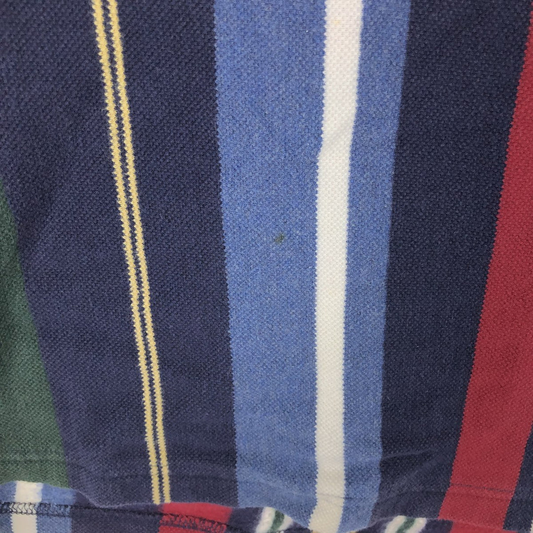 90'S Ralph Lauren CHAPS Long Sleeve Striped Polo Shirt Men's XL Vintage /eaa435895
