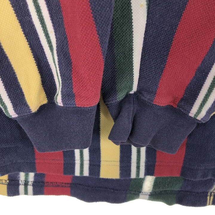 90'S Ralph Lauren CHAPS Long Sleeve Striped Polo Shirt Men's XL Vintage /eaa435895