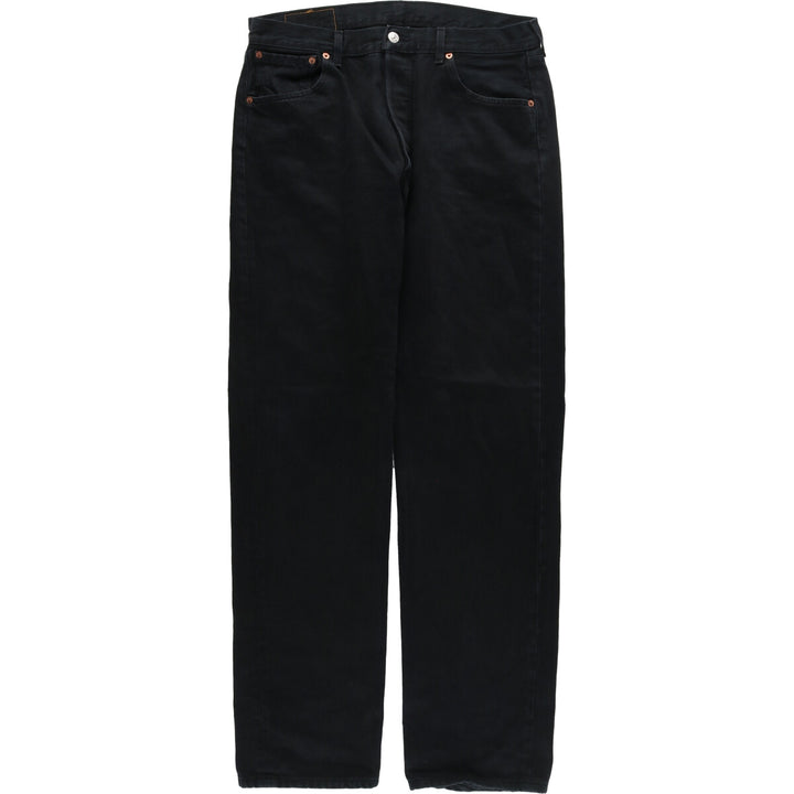 Levi's Levi's 501 Euro Model Black Denim Straight Denim Pants Men's W35 / eaa435936