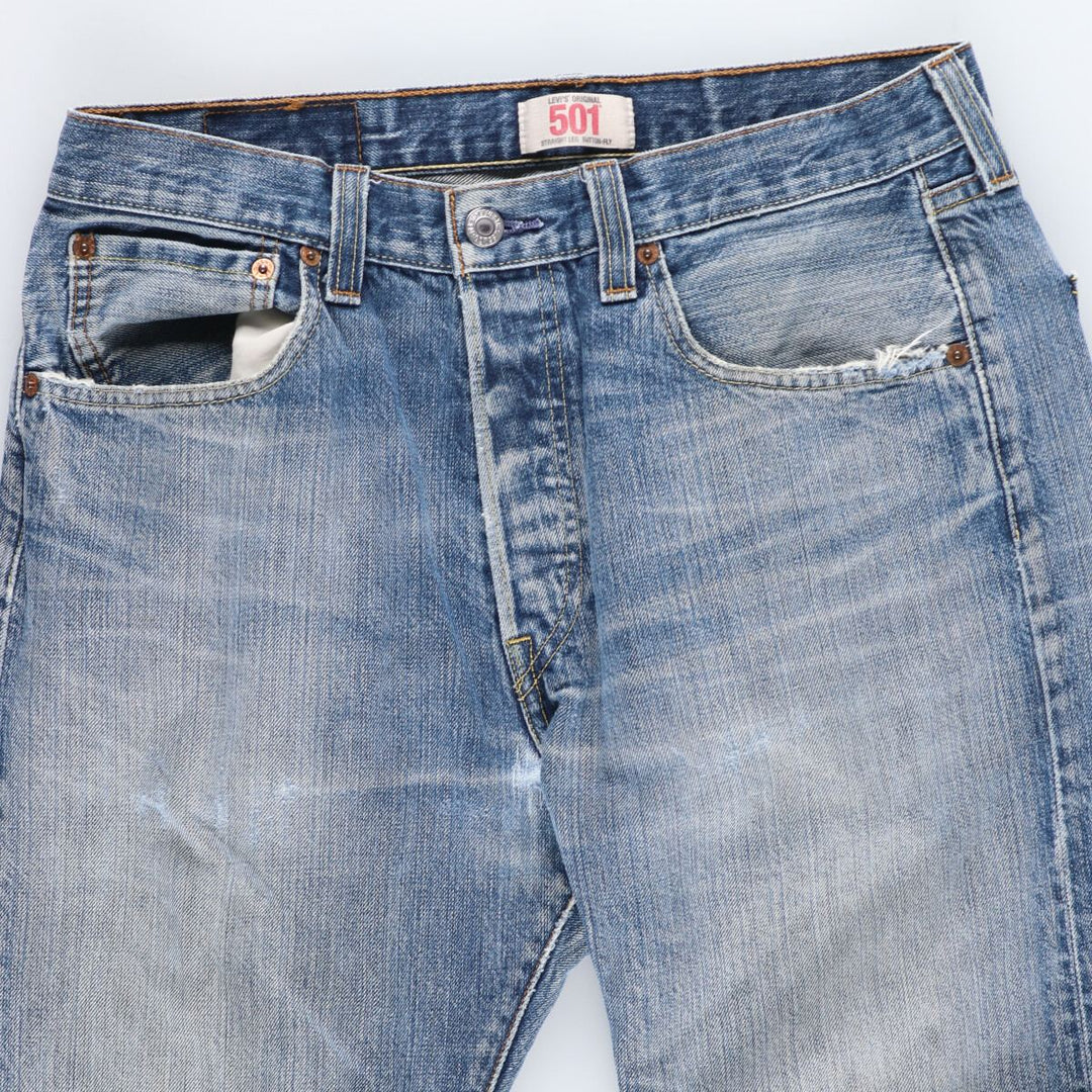 Levi's Levi's 501 STRAIGHT LEG BUTTON-FLY Euro model straight denim pants men's w32 / eaa435941