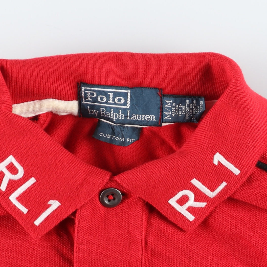 Ralph Lauren POLO by Ralph Lauren CUSTOM FIT Big Pony Racing Short Sleeve Polo Shirt Men's M /eaa435957