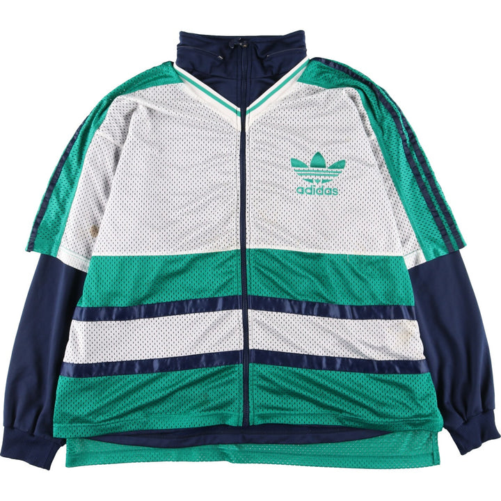 80'S Adidas Remake Mesh Layered Jersey Track Jacket Men's L Vintage / eaa436008