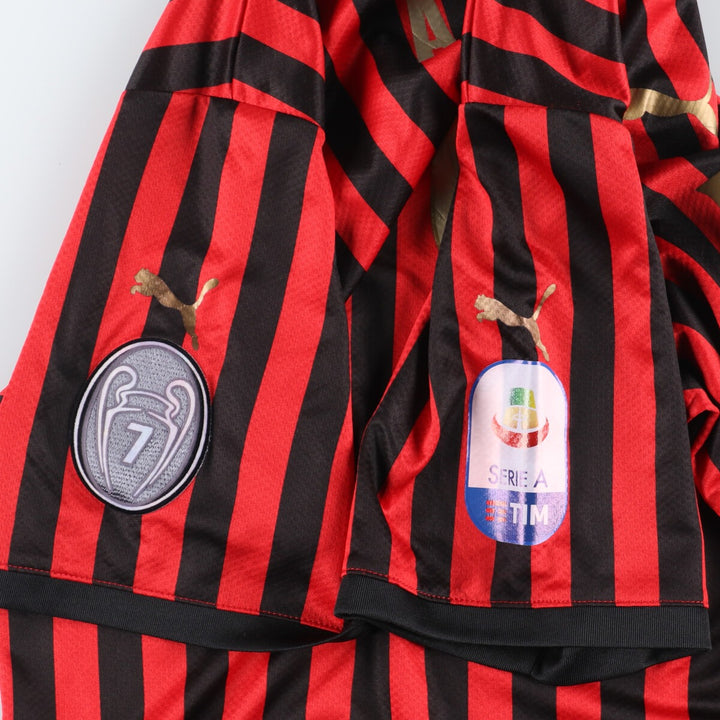 PUMA AC Milan Stripe Pattern Soccer Uniform Game Shirt Men's M /eaa436148