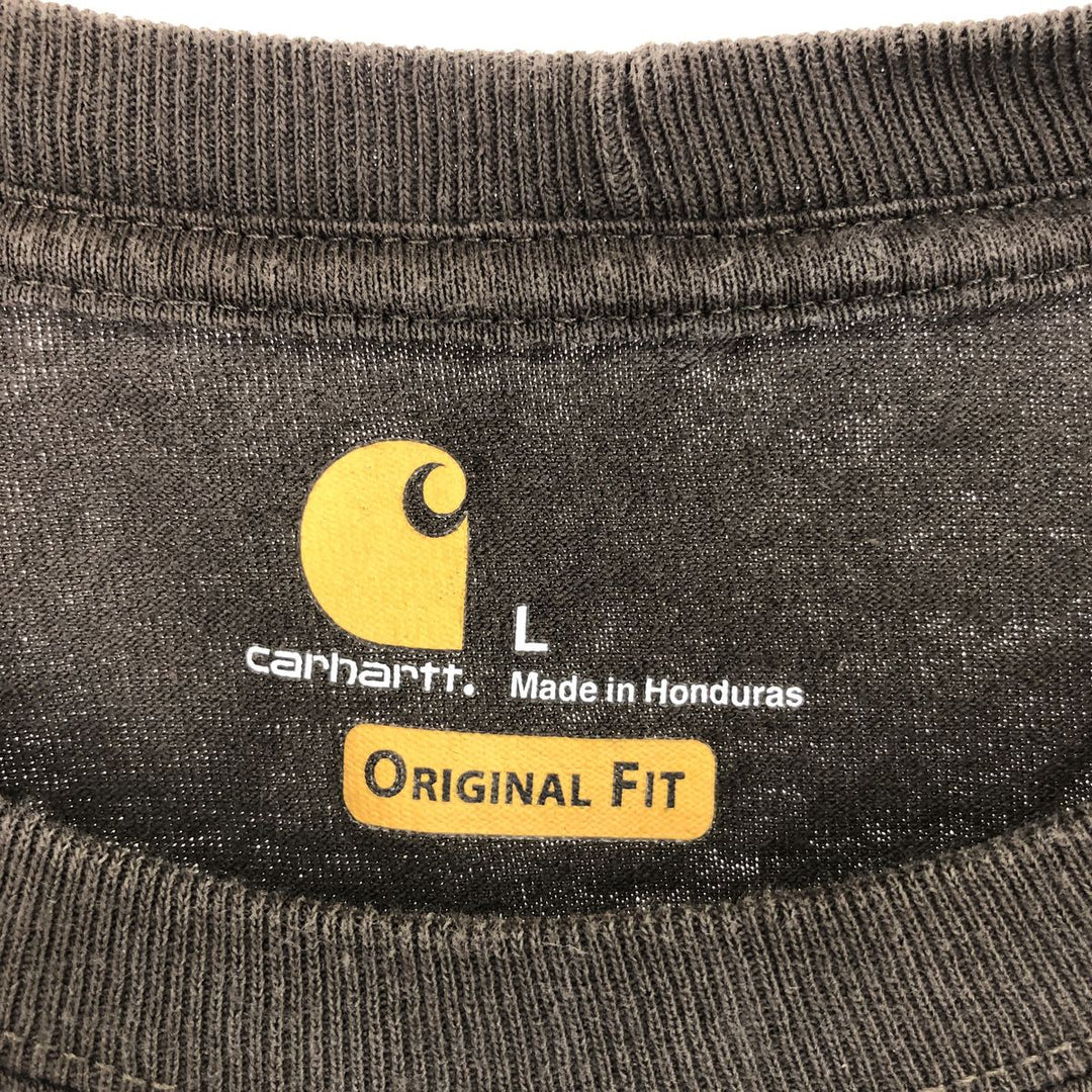 Carhartt ORIGINAL FIT Plain Pocket Long T-Shirt Long Tee Men's L /eaa436170