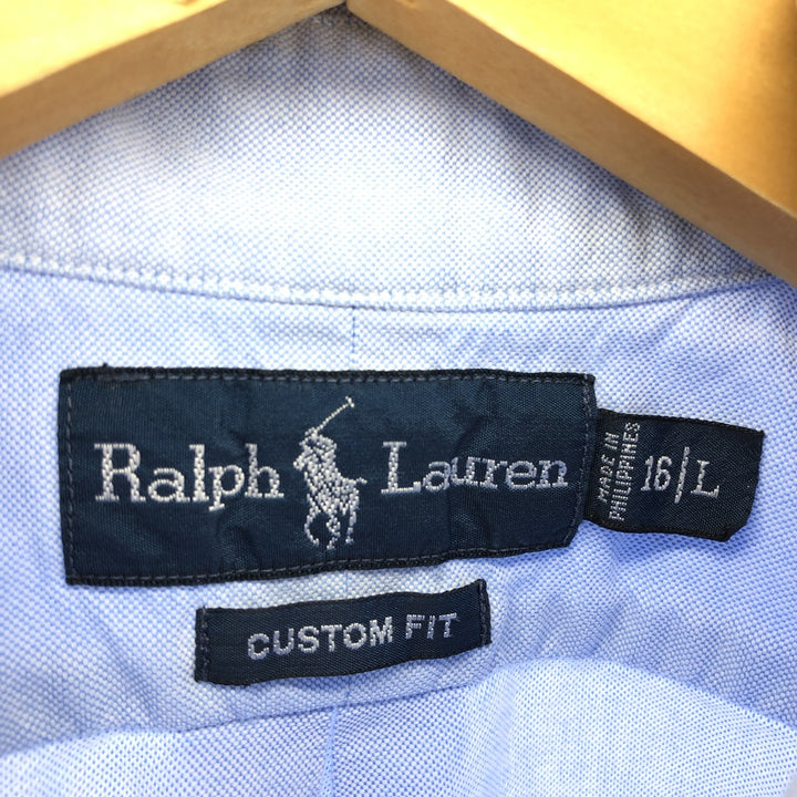 Ralph Lauren CUSTOM FIT long sleeve button down shirt, men's size L / eaa436201