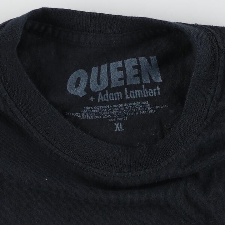 QUEEN+ADAM LAMBERT Queen + Adam Lambert double-sided print band T-shirt band T men's XL /eaa436286