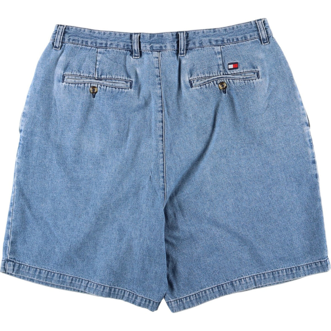 90'S Tommy Hilfiger Two-pleat denim shorts, short pants, men's size W36, vintage / eaa436381