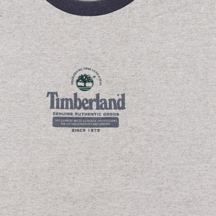 90'S Timberland Short Sleeve Logo T-Shirt Made in USA Men's L /eaa436387