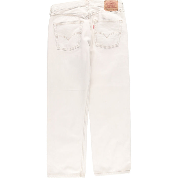 Levi's 501 White Denim Straight Denim Pants Men's W32 / eaa436400