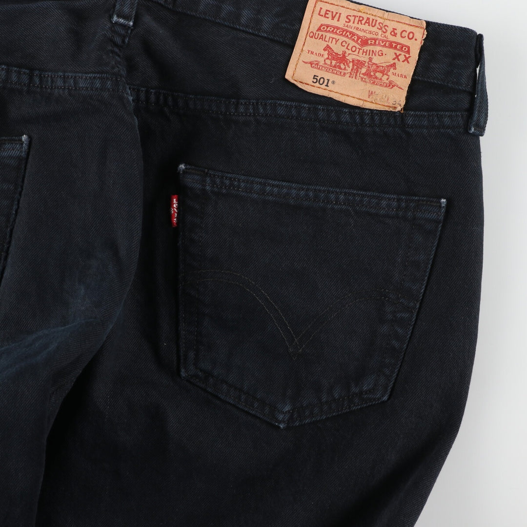 Levi's 501 Black Denim Straight Denim Pants Men's W37 / eaa436429