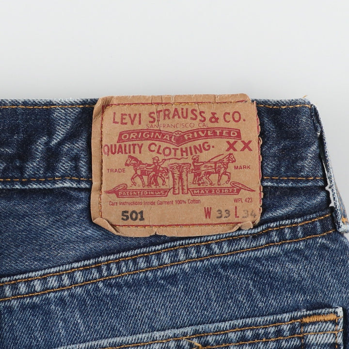 00'S Levi's 501 Euro model straight denim pants made in the UK men's w31 /eaa436433