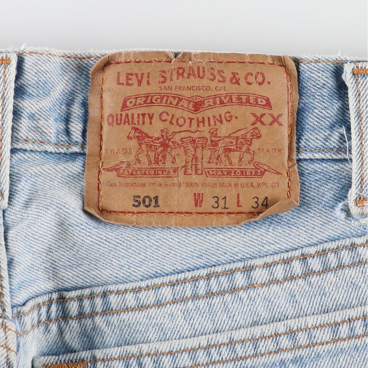 90'S Levi's 501 Straight Denim Pants Made in USA Men's W30 Vintage /eaa436444