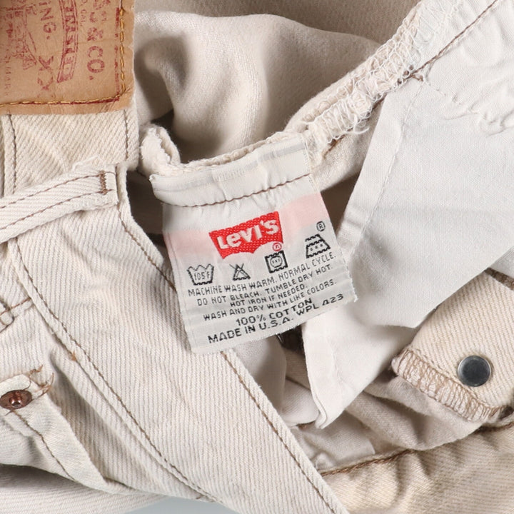 90'S Levi's 501-0612 White Denim Straight Denim Pants Made in USA Men's W32 Vintage /eaa436489