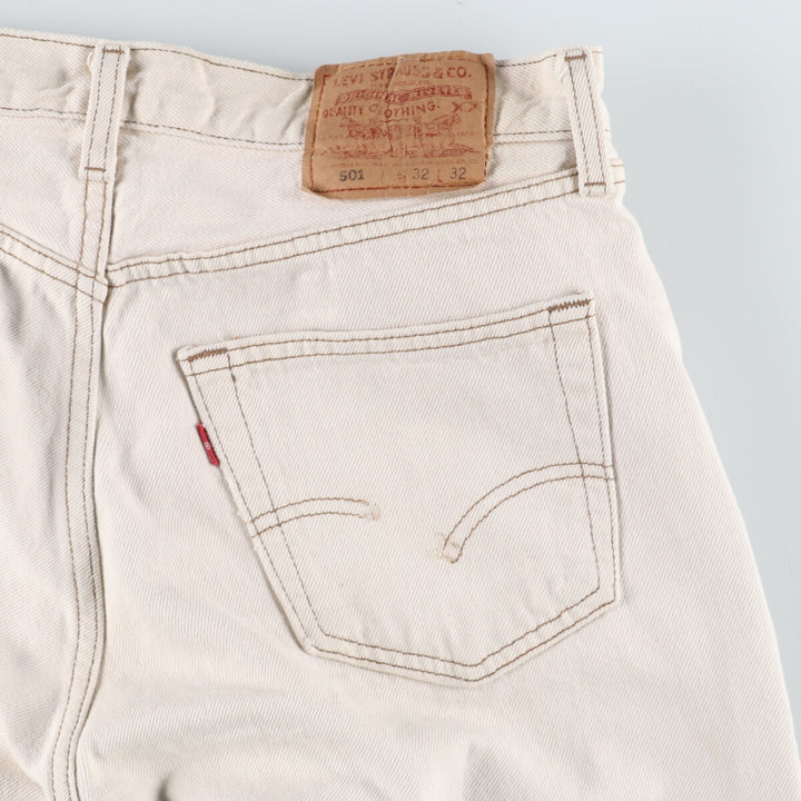 90'S Levi's 501-0612 White Denim Straight Denim Pants Made in USA Men's W32 Vintage /eaa436489