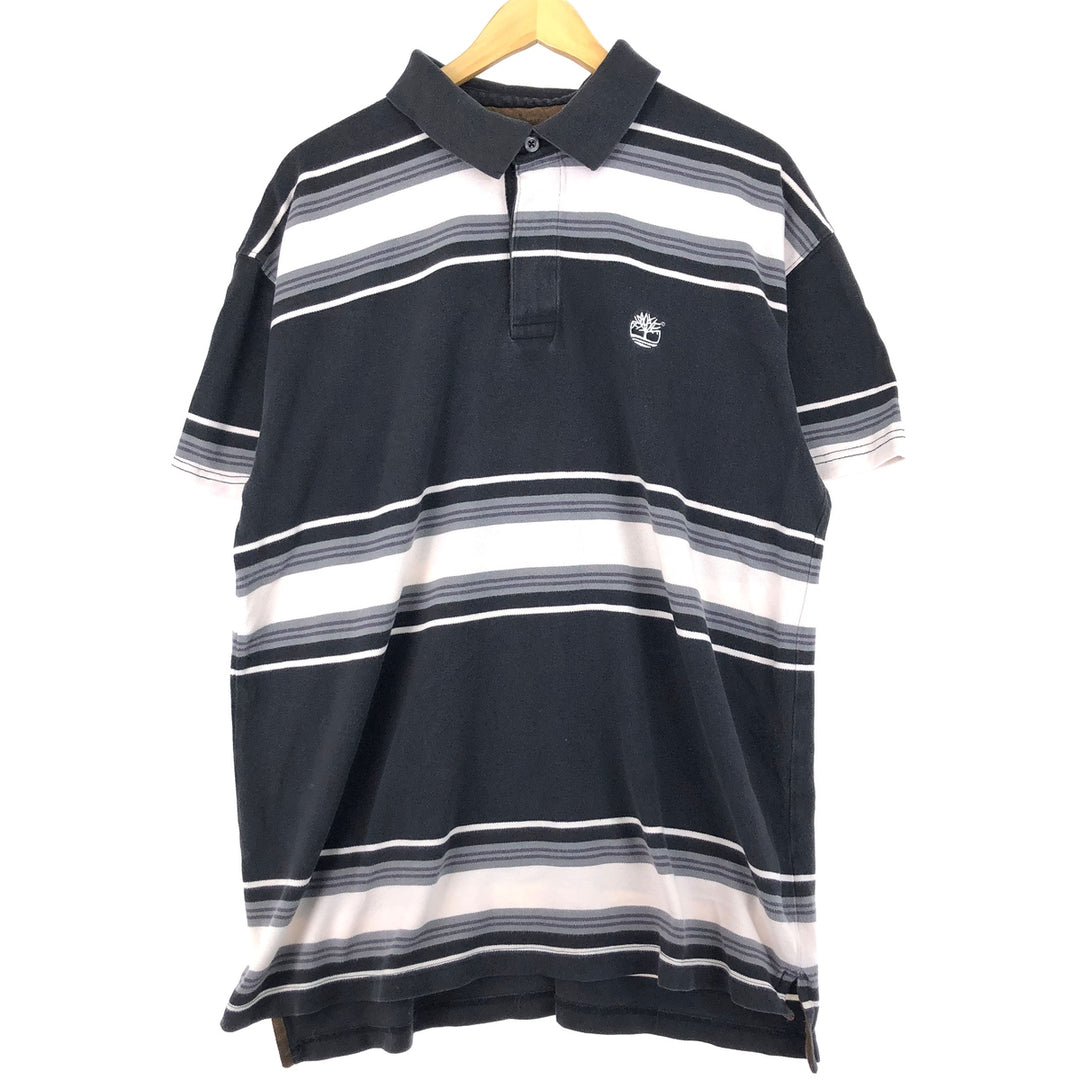 Timberland Short Sleeve Striped Polo Shirt Men's XL /eaa436593