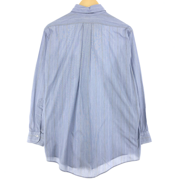 90'S Brooks Brothers MAKERS Long Sleeve Button Down Striped Shirt Made in USA Men's L Vintage /eaa436606