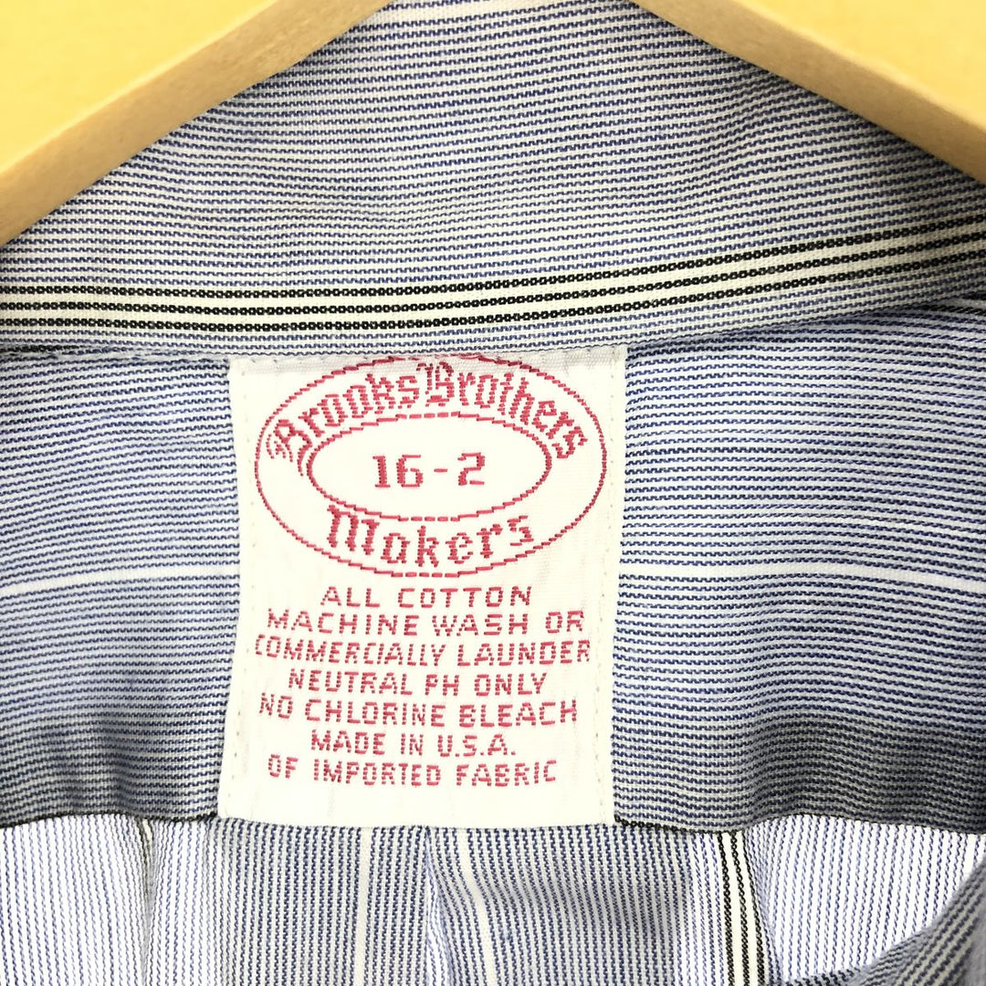 90'S Brooks Brothers MAKERS Long Sleeve Button Down Striped Shirt Made in USA Men's L Vintage /eaa436606