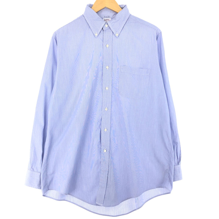 90'S Brooks Brothers MAKERS Long Sleeve Button Down Striped Shirt Made in USA Men's L Vintage /eaa436609