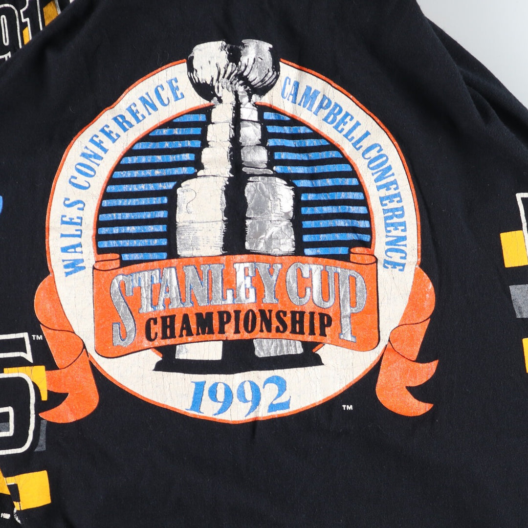90'S SALEM SPORTSWEAR NHL Pittsburgh Penguins STANLEY CUP Sports T-shirt Made in USA Men's XXL Vintage /eaa436667