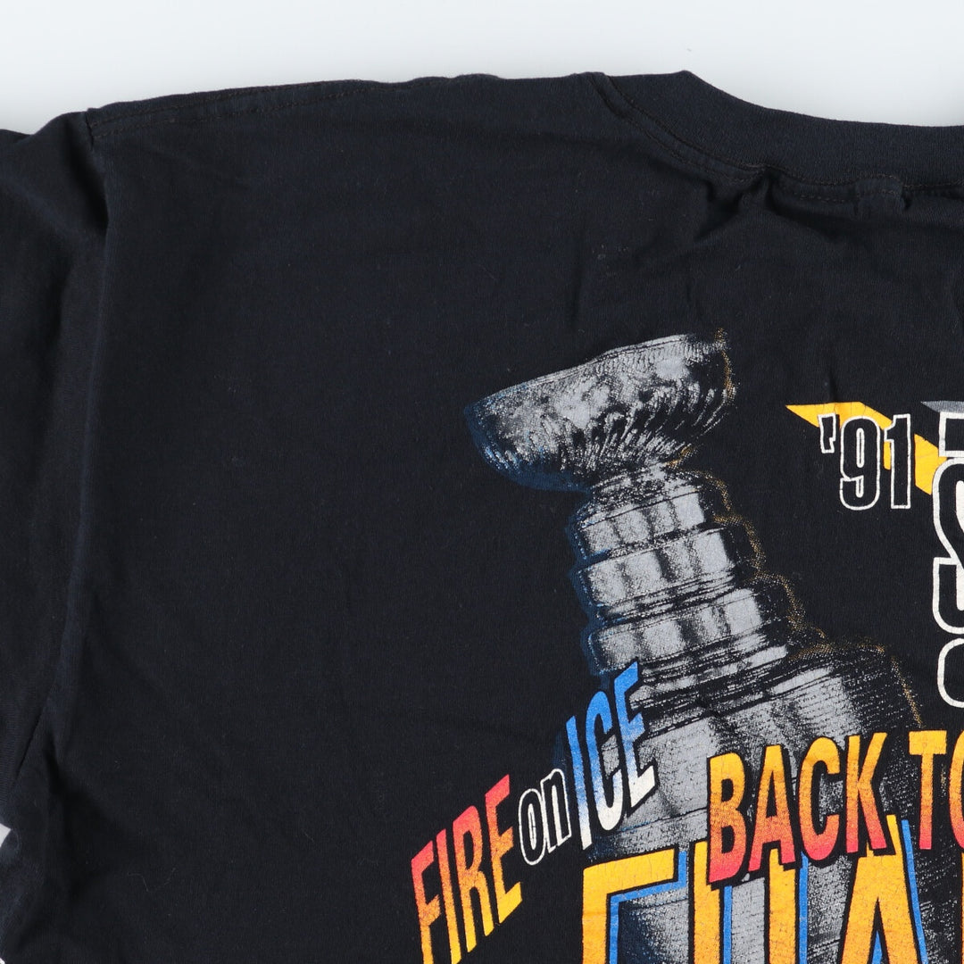 90'S SALEM SPORTSWEAR NHL Pittsburgh Penguins STANLEY CUP Sports T-shirt Made in USA Men's XXL Vintage /eaa436667