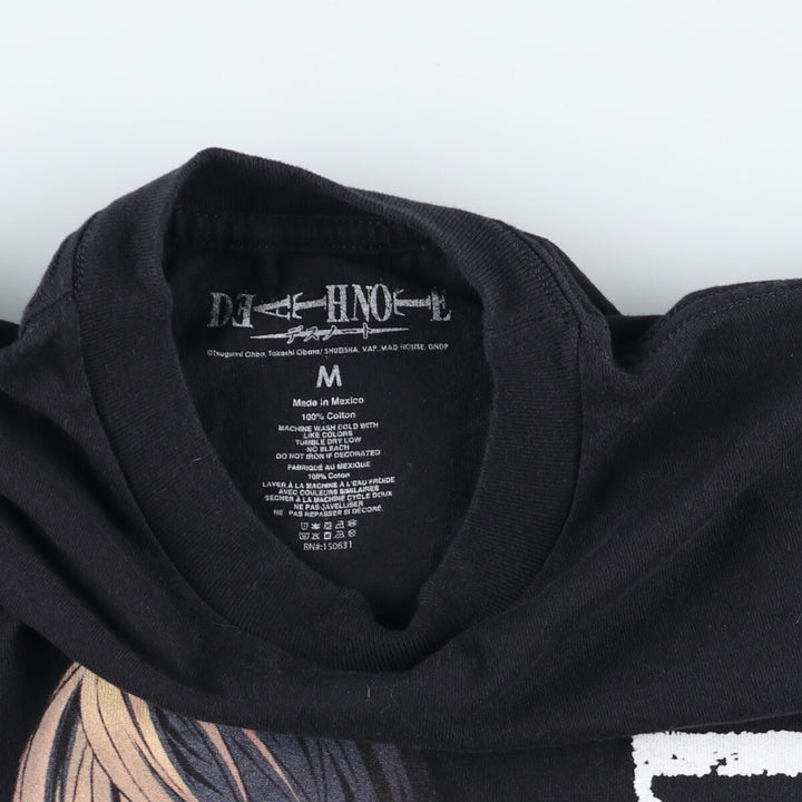DEATHNOTE Light Yagami Character Print T-Shirt Men's M /eaa436696