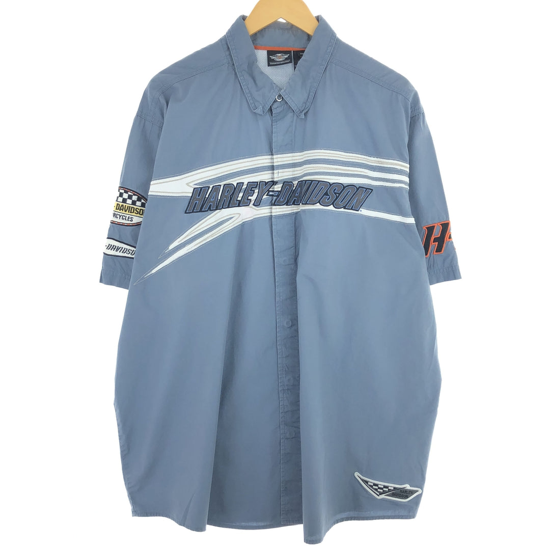 Harley-Davidson Button-down short-sleeve work shirt, men's XXL / eaa436707