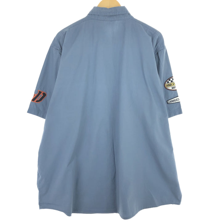 Harley-Davidson Button-down short-sleeve work shirt, men's XXL / eaa436707