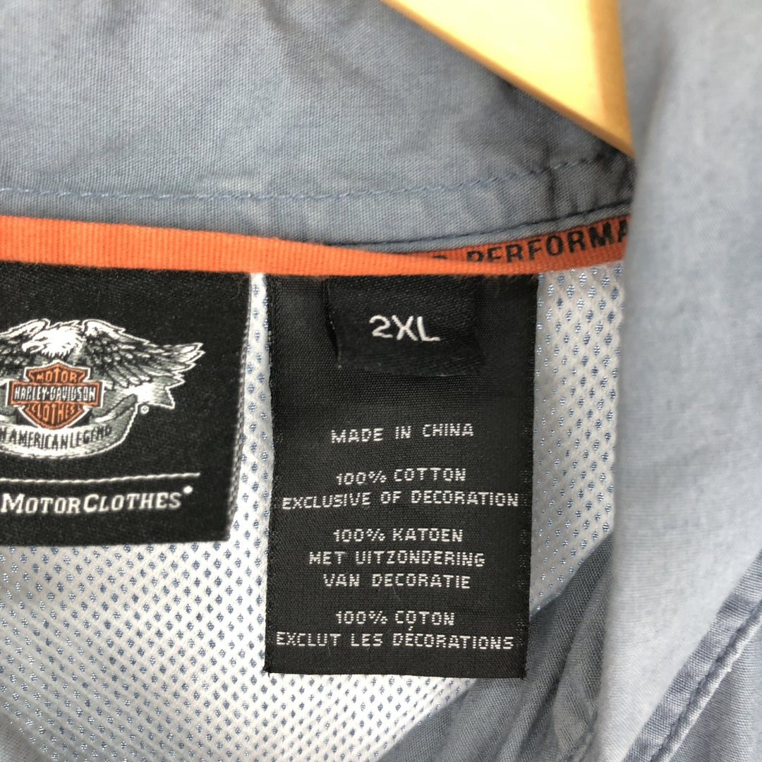 Harley-Davidson Button-down short-sleeve work shirt, men's XXL / eaa436707