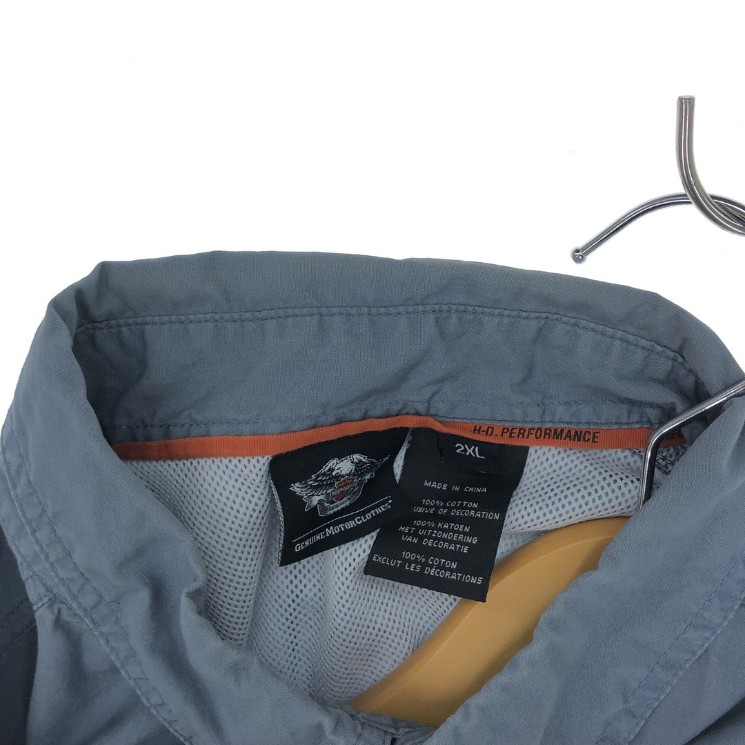 Harley-Davidson Button-down short-sleeve work shirt, men's XXL / eaa436707