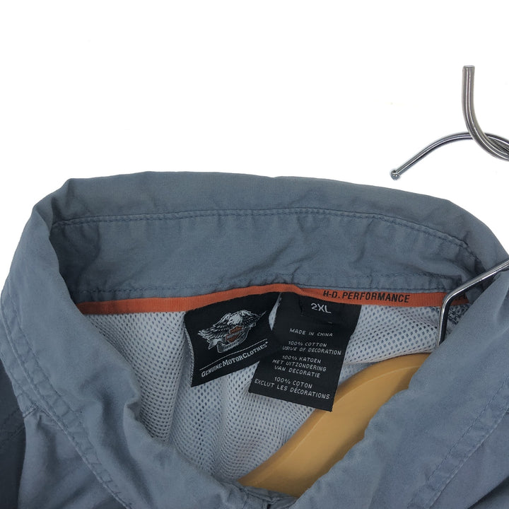 Harley-Davidson Button-down short-sleeve work shirt, men's XXL / eaa436707