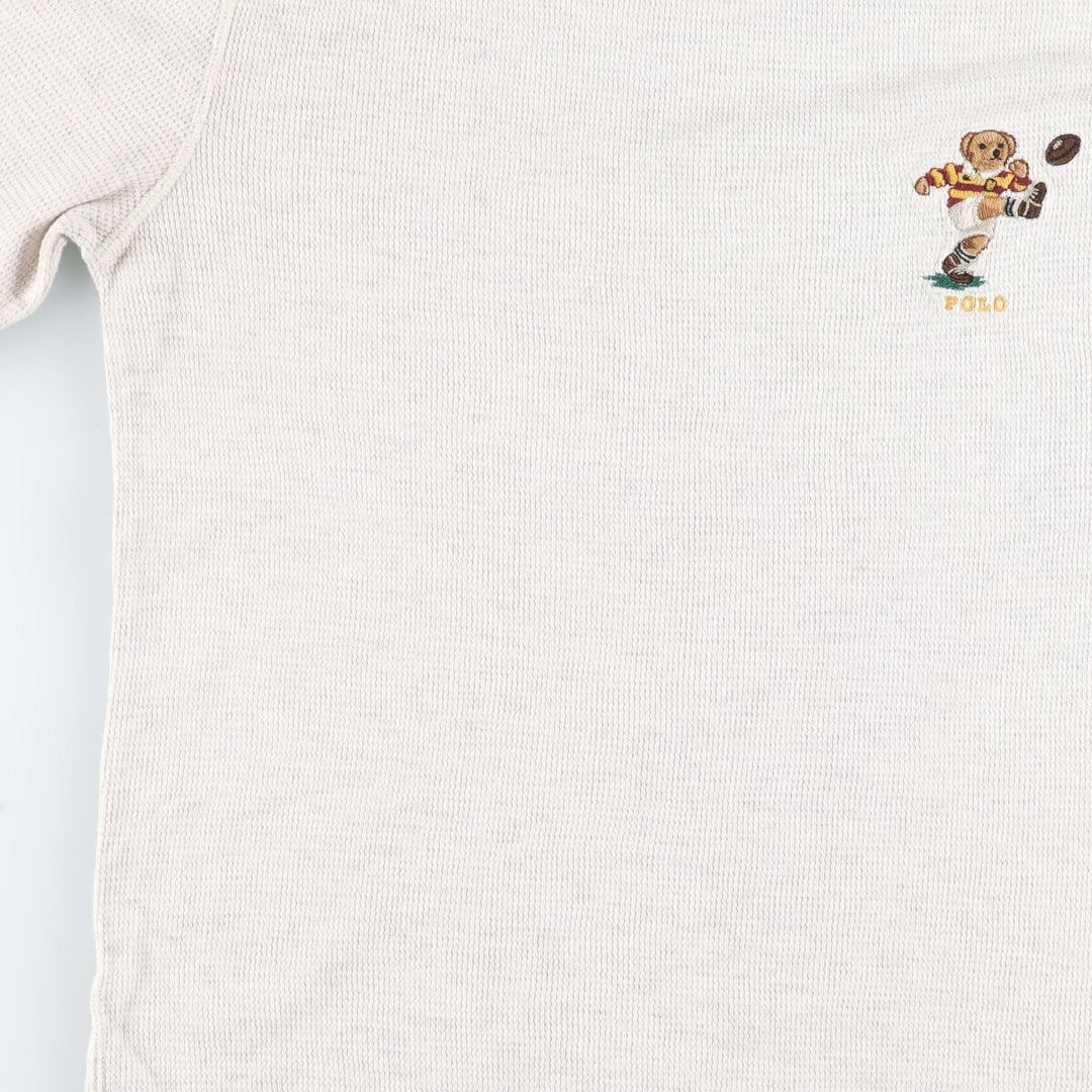 Ralph Lauren POLO RALPH LAUREN SLEEPWEAR Polo Bear Thermal Long T Waffle Men's L /eaa436807