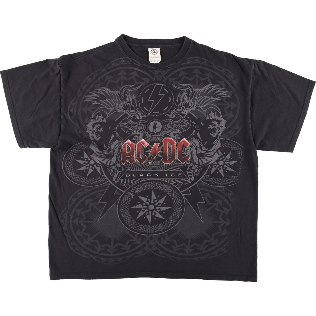 DELTA AC/DC BLACK ICE Band T-shirt, Band Tee, Men's XL /eaa436838