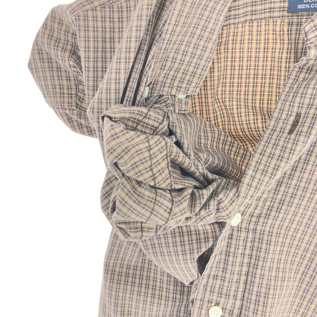 Ralph Lauren BLAKE Check Pattern Long Sleeve Button-Down Check Shirt Men's Size L / eaa436844