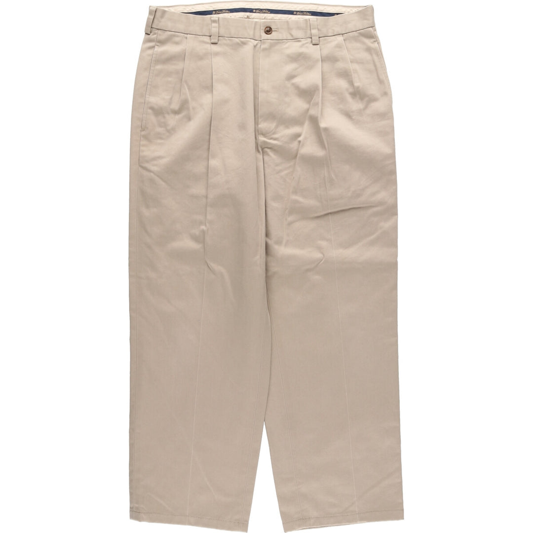 Brooks Brothers ELLIOT Two-pleat Chino Pants for Men, W34 / eaa436935