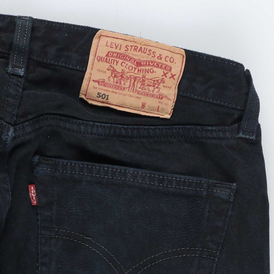 90'S Levi's 501 Black Denim Straight Denim Pants Made in USA Men's W30 Vintage /eaa436960